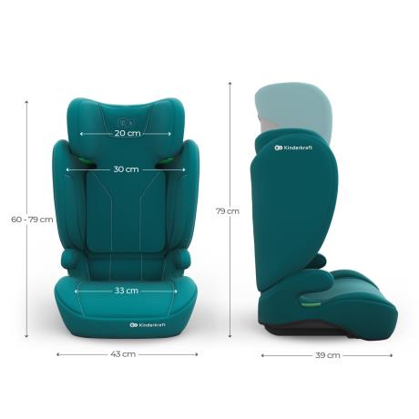 Автокрісло Kinderkraft i-Spark 2 Plus i-Size Green (KCISPA02GREPL00) - фото 9
