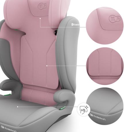 Автокрісло Kinderkraft i-Spark 2 Plus i-Size Pink (KCISPA02PNKPL00) - фото 6