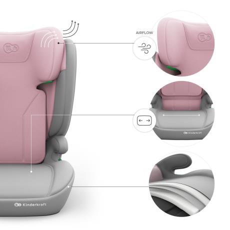 Автокрісло Kinderkraft i-Spark 2 Plus i-Size Pink (KCISPA02PNKPL00) - фото 7