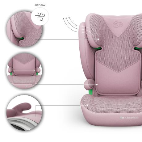 Автокрісло Kinderkraft Junior Fix 2 Plus i-Size Pink (KCJUFI20PNKPL0N) - фото 5