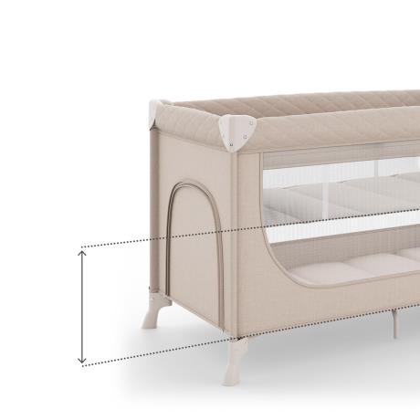 Коляска-манеж з пеленатором Kinderkraft Leody Up Beige (KCLEODUPBEG00AC) - фото 2