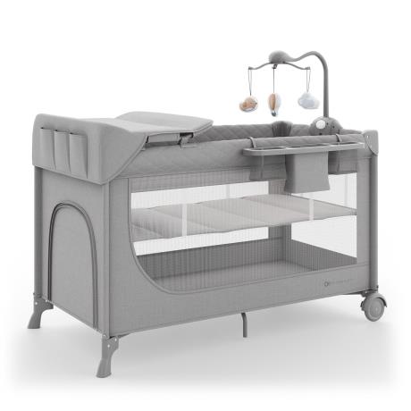 Коляска-манеж з пеленатором Kinderkraft Leody Up Grey (KCLEODUPGRY00AC) - фото 9