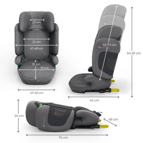 Автокрісло Kinderkraft Xpand 2 PRO i-Size Grey (KCXPPR02GRY0000) - фото 1