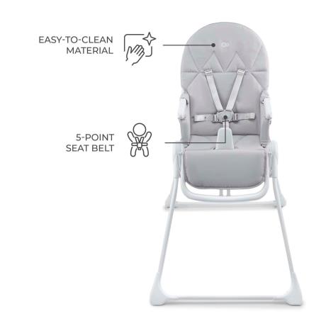 Стільчик для годування Kinderkraft Binci Light Grey (KHBINC00LGR0000) - фото 2