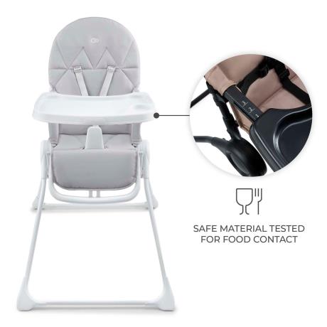 Стільчик для годування Kinderkraft Binci Light Grey (KHBINC00LGR0000) - фото 5