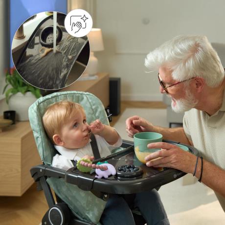 Стільчик для годування Kinderkraft Foldee темно-зелений (KHFOLD00GRE000N) - фото 6