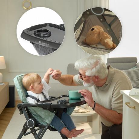 Стільчик для годування Kinderkraft Foldee сирый (KHFOLD00GRY000N) - фото 6