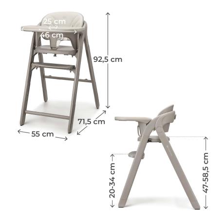 Стільчик для годування Kinderkraft Tino Beige (KHTINO00BEG0000) - фото 7