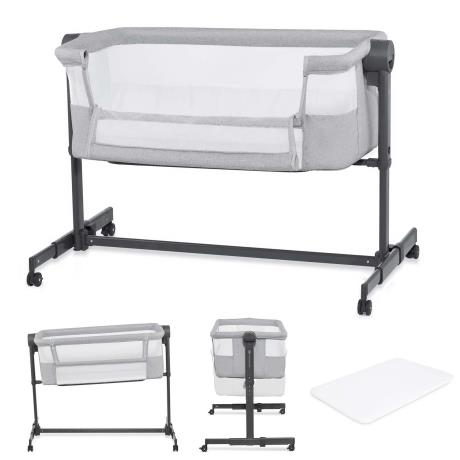 Приставне ліжечко-колиска Kinderkraft Nestee Up 2 Light Grey (KLNEE002LGR0000) - фото 1