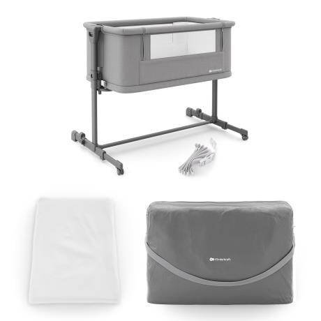 Приставне ліжечко-колиска Kinderkraft Nestee Grow 2 Dark Grey (KLNEEGR2DGR0000) - фото 7