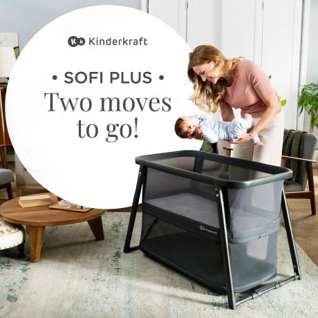 Ліжко-манеж 4 в 1 Kinderkraft Sofi Plus Grey (KLSOFIPLGRY0000) - фото 2