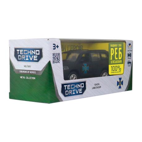 Автомодель TechnoDrive Шевроны героев Toyota Land Cruiser ЦСО АЛЬФА 1:40 (KM6010SA) - фото 5
