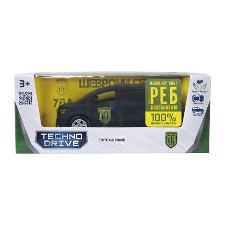 Автомодель TechnoDrive Шеврони героїв Toyota Alphard УДА 1:40 (KM6011UD) - фото 4