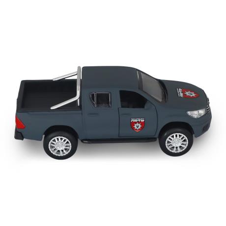 Автомодель TechnoDrive Шевроны героев Toyota Hilux ОШБр НПУ ЛЮТЬ 1:40 (KM6118F) - фото 11