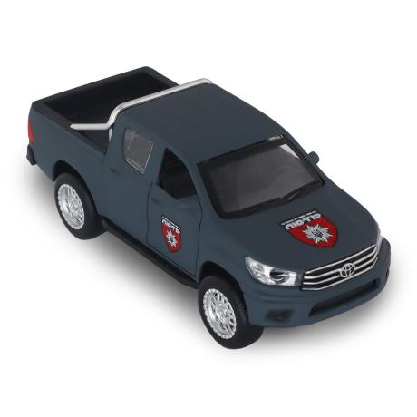 Автомодель TechnoDrive Шевроны героев Toyota Hilux ОШБр НПУ ЛЮТЬ 1:40 (KM6118F) - фото 12