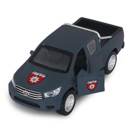 Автомодель TechnoDrive Шевроны героев Toyota Hilux ОШБр НПУ ЛЮТЬ 1:40 (KM6118F) - фото 14