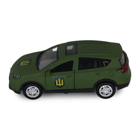 Автомодель TechnoDrive Шеврони героїв Toyota RAV4 Сухопутні війська ЗСУ 1:40 (KM6198M2) - фото 7