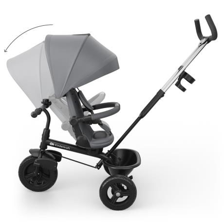 Триколісний велосипед Kinderkraft Aston 2 Plus Grey (KRASTO02GRYPL00) - фото 3