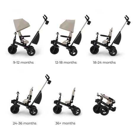 Триколісний велосипед Kinderkraft Aveo 2 Plus Beige (KRAVEO02BEG0000) - фото 17