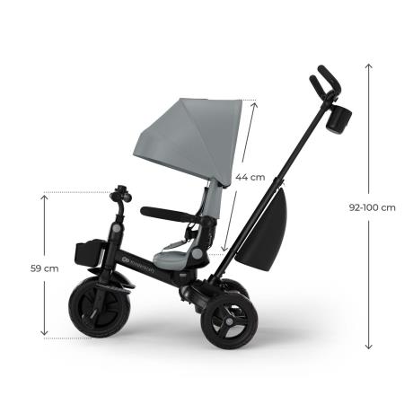 Триколісний велосипед Kinderkraft Aveo 2 Plus Grey (KRAVEO02GRY0000) - фото 7