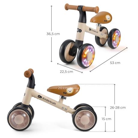 Каталка-біговел Kinderkraft Cutie Flash Beige (KRCUFL00BEG0000) - фото 5
