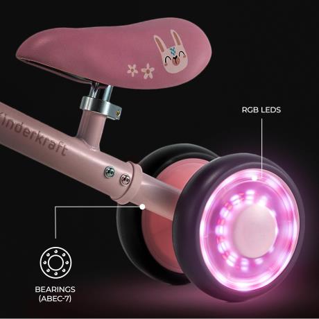 Каталка-біговел Kinderkraft Cutie Flash Pink (KRCUFL00PNK0000) - фото 1