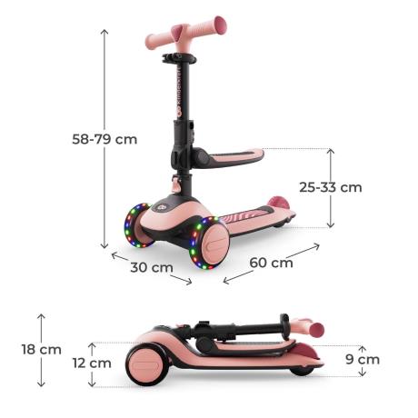 Самокат Kinderkraft Halley 2 Rose Pink (KRHALL02PNK0000) - фото 8