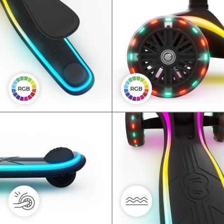 Самокат 2-в-1 Kinderkraft Raket Up Black (KRRAUP00BLK0000) - фото 4