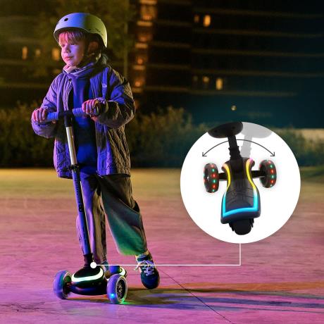 Самокат 2-в-1 Kinderkraft Raket Up Black (KRRAUP00BLK0000) - фото 8
