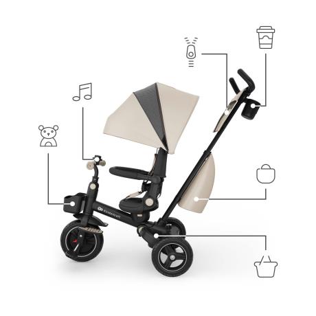 Трехколесный велосипед Kinderkraft Spinstep 2 Plus Beige (KRSPST02BEGPL00) - фото 9