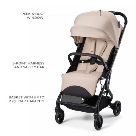 Прогулянкова коляска Kinderkraft Indy 3 Misty Beige (KSINDY03BEG0000) - фото 9