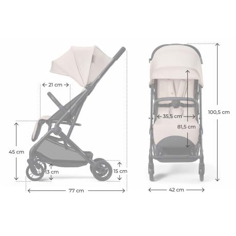 Прогулянкова коляска Kinderkraft Indy 3 Misty Beige (KSINDY03BEG0000) - фото 11