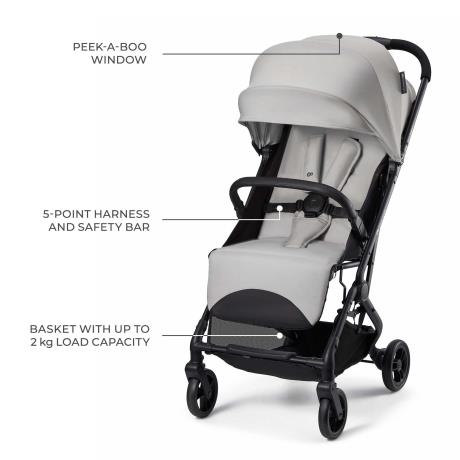 Прогулянкова коляска Kinderkraft Indy 3 Urban Grey (KSINDY03GRY0000) - фото 9