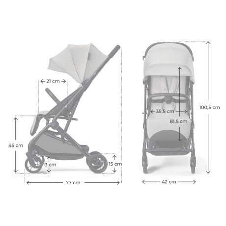 Прогулянкова коляска Kinderkraft Indy 3 Urban Grey (KSINDY03GRY0000) - фото 11