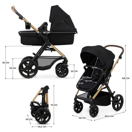 Універсальна коляска 3 в 1 Kinderkraft Moov 2 Pure Black (KSMOOV02BLKEV00) - фото 10
