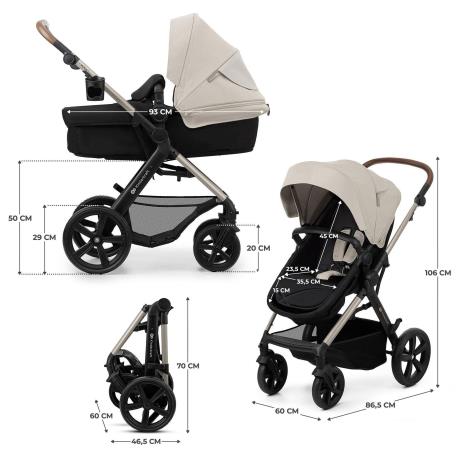 Універсальна коляска 3 в 1 Kinderkraft Moov 2 Moonlight Gray (KSMOOV02GRYEV00) - фото 4