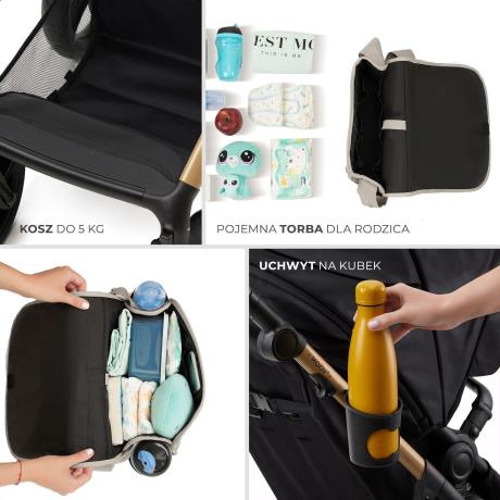 Універсальна коляска 3 в 1 Kinderkraft Moov 2 Moonlight Gray (KSMOOV02GRYEV00) - фото 11