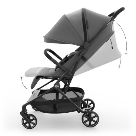 Прогулянкова коляска Kinderkraft Nebo Platinum Grey Beige (KSNEBO00GRY0000) - фото 2