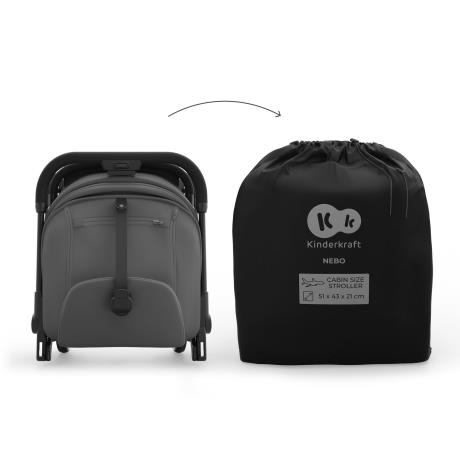 Прогулянкова коляска Kinderkraft Nebo Platinum Grey Beige (KSNEBO00GRY0000) - фото 7
