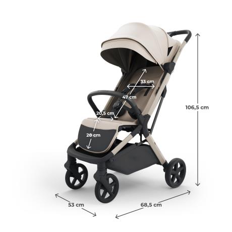 Прогулянкова коляска Kinderkraft Nubi 3 Sand Beige (KSNUBI03BEG0000) - фото 7