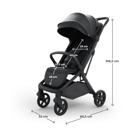 Прогулянкова коляска Kinderkraft Nubi 3 Midnight Black (KSNUBI03BLK0000) - фото 7