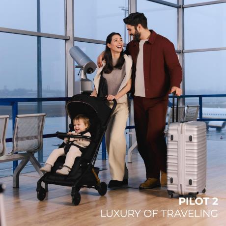 Прогулянкова коляска Kinderkraft Pilot 2 Midnight Black (SPILO02BLK0000) - фото 8