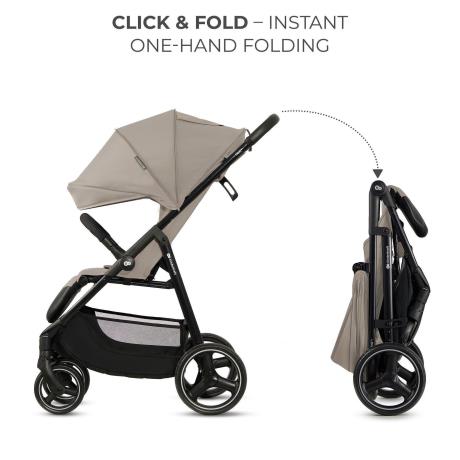 Прогулянкова коляска Kinderkraft Trig 3 Stone Beige (KSTRIG03BEG0000) - фото 4