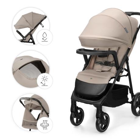 Прогулянкова коляска Kinderkraft Trig 3 Tray Beige (KSTRIG03BEG000T) - фото 3
