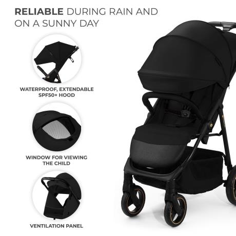 Прогулянкова коляска Kinderkraft Trig 3 Onyx Black (KSTRIG03BLK0000) - фото 3