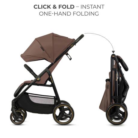 Прогулянкова коляска Kinderkraft Trig 3 Коричневий (KSTRIG03BRW0000) - фото 1