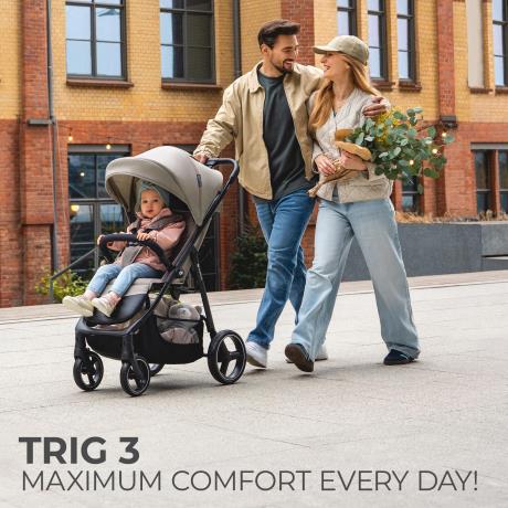Прогулянкова коляска Kinderkraft Trig 3 Коричневий (KSTRIG03BRW0000) - фото 8