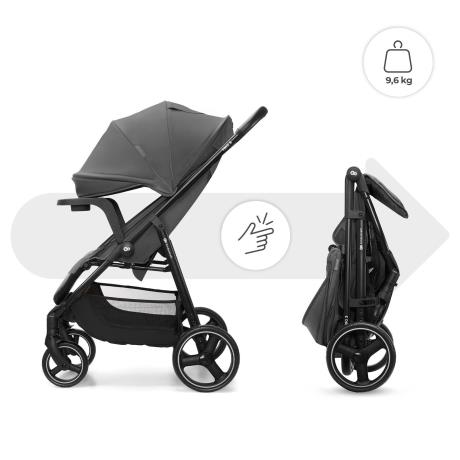 Прогулянкова коляска Kinderkraft Trig 3 Tray Grey (KSTRIG03GRY000T) - фото 1