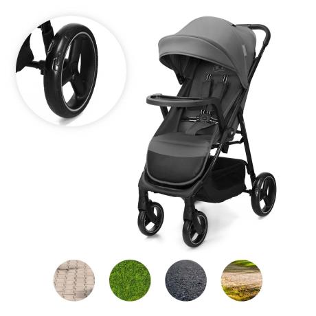 Прогулянкова коляска Kinderkraft Trig 3 Tray Grey (KSTRIG03GRY000T) - фото 4