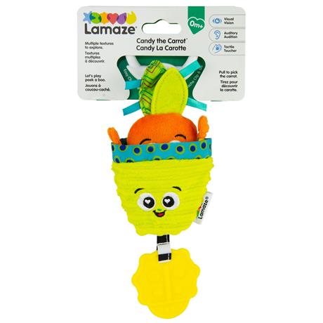 Мягкая игрушка-подвеска Lamaze Морковка с прорезывателем (L27381) - фото 1
